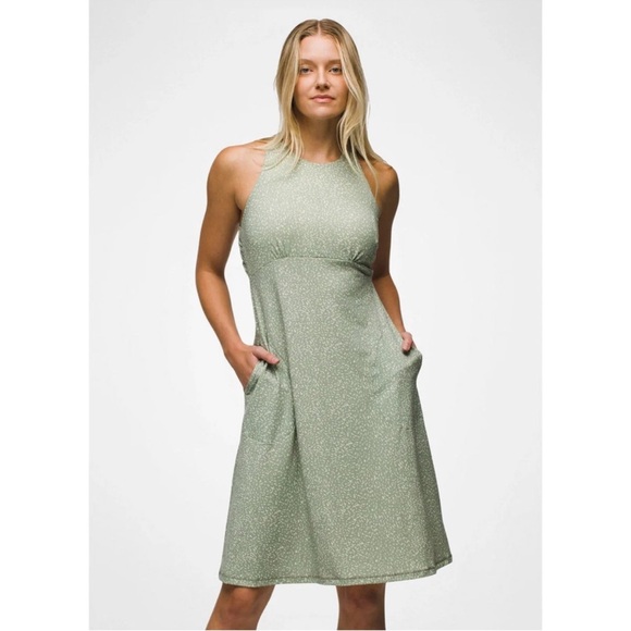 Prana Dresses & Skirts - Prana Jewel Lake Sleeveless Summer Dress in Juniper Green Sharkstooth Sz XL